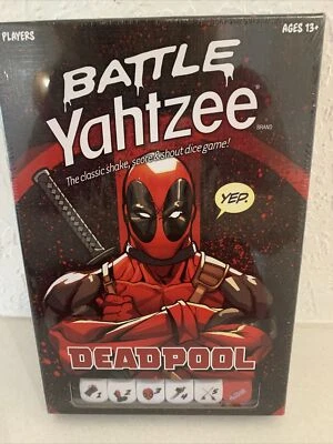 Deadpool Battle Yahtzee (Sealed, New) Marvel Hasbro Classic Shake & Shout Game - Image 1 of 4