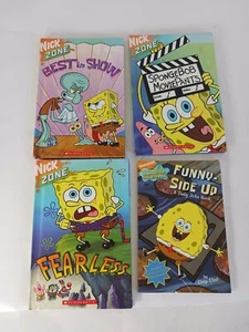 SpongeBob SquarePants Kid’s Poncho, Ages 3 to 7+ Nick Zone Books, Lot Of 5 Items - Picture 1 of 7