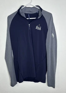 2019 Bethpage Black Cutter & Buck Quarter Zip 1/4 Golf Athletic Pullover Mens S - Picture 1 of 6