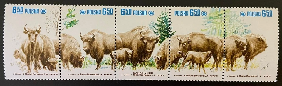Poland stamps 1981   Wild Bison  MNH - Image 1 of 1