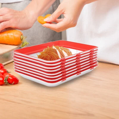 8 x stacking box cold cuts box tray food food storage container sausage container - Image 1 of 4