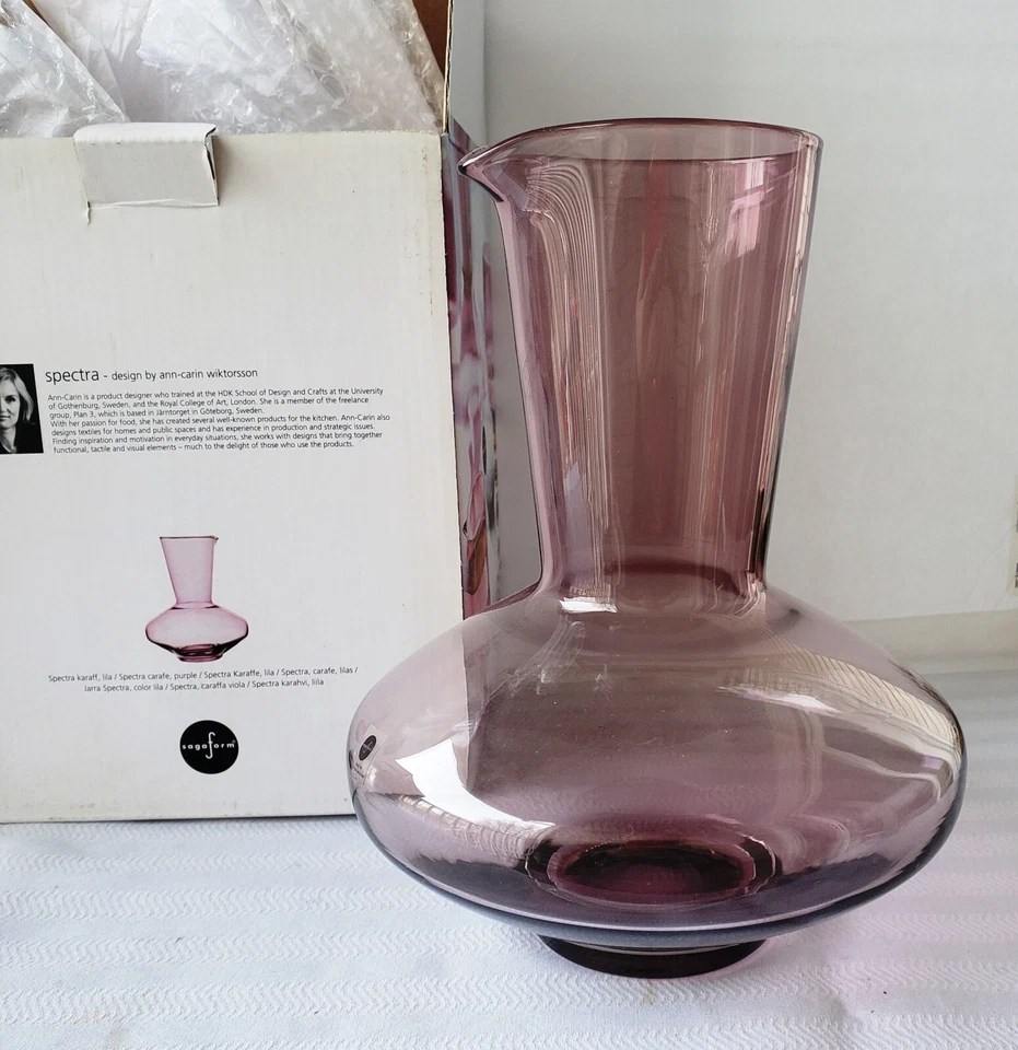 Sagaform Sweden Spectra Carafe, Purple – Scandinavian Design - NEW IN BOX - Image 1 of 4