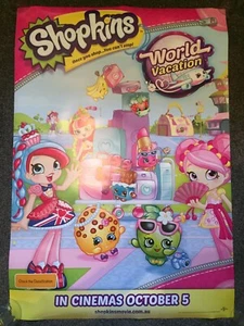 Genuine Australian Cinema Shopkins World Vacation Movie Poster 27 x 40 - Picture 1 of 5