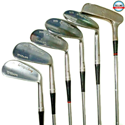 Vintage Wilson Patti Berg Autograph Model Partial Iron Set 3,5,7,8,9 & Putter - Image 1 of 4