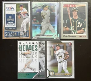 ⚾️Matt Chapman 5 Karten Lot (Rookie 2015-2022), Oakland A’s - Bild 1 von 2