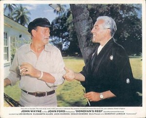 DONOVAN'S REEF JOHN WAYNE CESAR ROMERO LOBBY CARD RARE