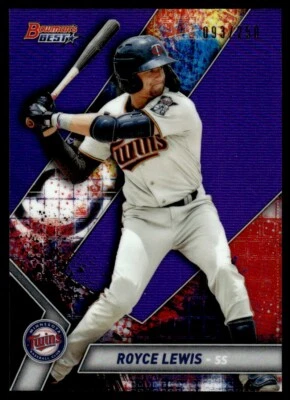 2019 Bowman's Best Top Prospects PURPLE Refractor Royce Lewis 093/250 Minnesota - Image 1 of 2
