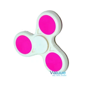 Handschmeichler Spinner Handspielzeug schnelle Geschwindigkeit weiß rosa Farbe Kunststoff Spielzeug Hobbys - Bild 1 von 1
