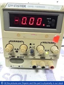 GWINSTEK GPS-1850D Laboratory DC Power Supply Adjustable 18V 5A 90W Benchtop PSU - Picture 1 of 13