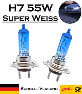 2x Jurmann H7 55W 12V Super Weiß Xenon Look Ersatz Scheinwerfer Halogen Lampe - Picture 1 of 5