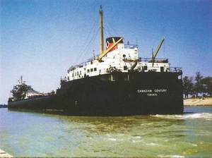 Postcard Freighter Canadian Century (Toronto) Sault Ste. Marie MI MINT Unused - Picture 1 of 1