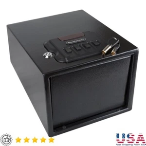 Electronic Gun Safe W/ Digital Keypad Backup Keys Steel Security Valuables New - Picture 1 of 5