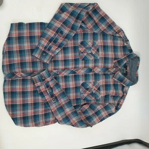 Buffalo David Bitton Mens Washed Plaid Siado Button Down Shirt Multicolor XL - Picture 1 of 7