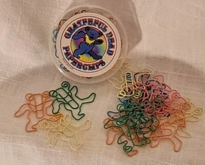 GRATEFUL DEAD DANCING BEAR PAPER CLIPS - Picture 1 of 1