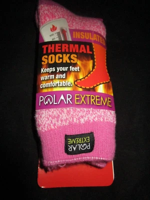 1 Pair Women Polar Extreme Thermal Socks 5-9 - Image 1 of 4