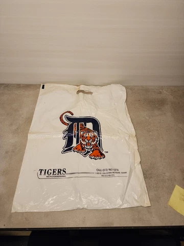 U6 Detroit Tigers Premium 2-sided Baseball / Red Wings Plastic Bag Cover