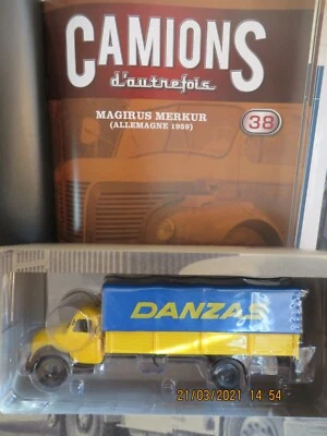 1/43 IXO ALTAYA CAMIONS D'AUTREFOIS N°38 MAGIRUS MERKUR DANZAS & FASCICULE - Photo 1/4