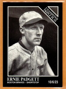 ERNIE PADGETT-Boston Braves/1991 Conlon Collection -Baseball Card