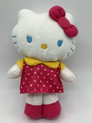 Rare 2013 Sanrio Hello Kitty Plush Stuffed Toy with Sen Eyes & Polka Dot Dress  - Image 1 of 4