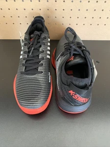 Men’s K Swiss Tennis Shoes Durawrap Flex Black And Red Size 7.5 A-1 Condition - Picture 1 of 22