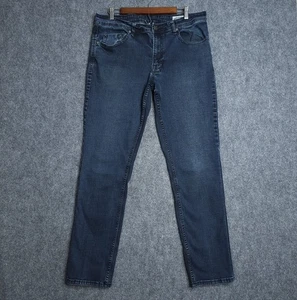 Jeans uomo Buffalo David Bitton 36x34 Jackson dritto blu lavaggio chiaro denim - Foto 1 di 8