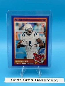 2025 Panini Score Showcase Blue Jalen Royals 077/100 RC Kansas City Chiefs - Picture 1 of 2