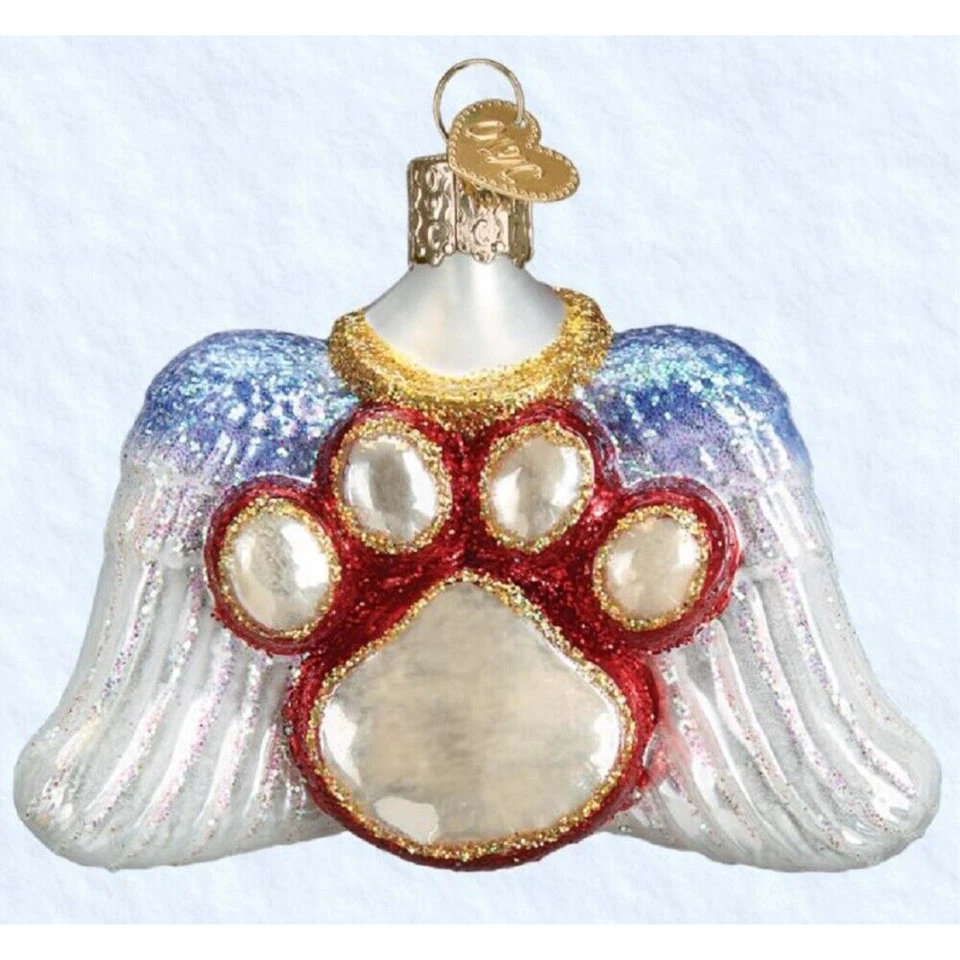 Old World Christmas Glass Blown Ornament Beloved Pet 12478