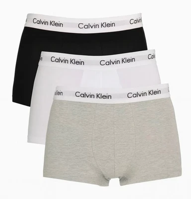 Men’s Calvin Klein Underwear Cotton Stretch 3 Pack Boxer Trunks