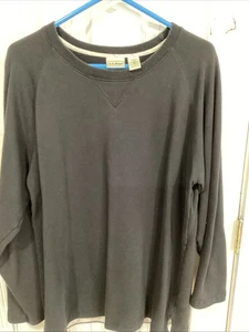 Sudadera De Colección LL Bean OBX36 MUJER Negra Talla Grande Reg - Imagen 1 de 8