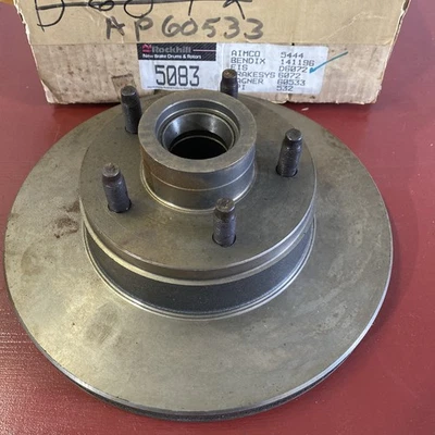 1980 81 82 83 FORD F100 F150 TRUCK 1/2 TON HUB & ROTOR REPLACES WAGNER 60533 - Image 1 of 4