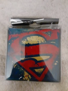 DC Comics Justice League Graffiti Logos Glass Coasters, Set of 4  - Picture 1 of 8