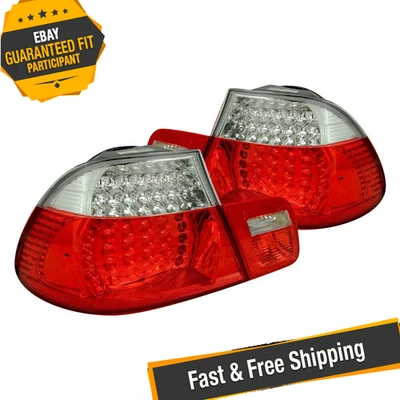 Anzo 321105 铬/红色 LED 尾灯适用于 2001 - 2006 宝马 M3 — 第 1/4 张图片