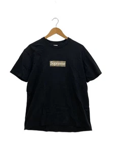 Supreme T-shirt 22ss Burberry Box Logo M Cotton Black Print Used - Picture 1 of 4