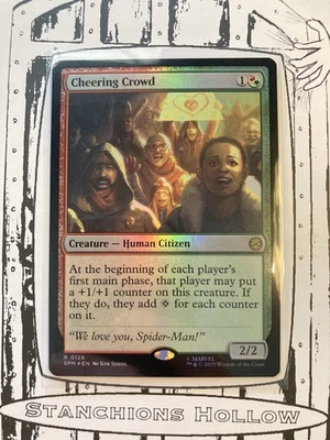 MTG Cheering Crowd  (Foil) - Marvel's Spider-Man (SPM) R 0126 - Image 1 of 2