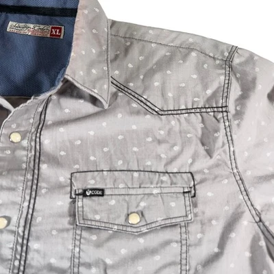 Sovereign Code Pearl Snap Button Shirt Men XL Bennett SCLS101 Western S Code - Image 1 of 4