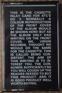 XTC - GO 2 - Virgin Cassette OVEDC61 - Picture 1 of 5
