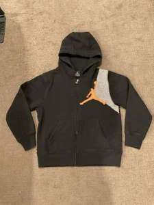 Jordan Jumpman Hoodie Sweatshirt Sz Medium Fleece Lined Black Nike Boys 10-12 - Picture 1 of 7