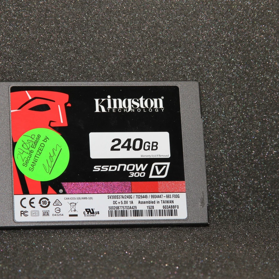 Kingston 2.5 Inch 240GB SSD - Image 1 of 1