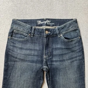 Wrangler Bootcut Jeans Womens 32x34 Blue Denim Faded Rodeo Western Cowgirl - Picture 1 of 11