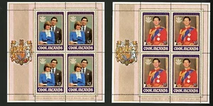 Cook Islands 1981 Scott # 659-660 Mint Never Hinged Sheet Set - Picture 1 of 1