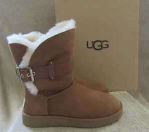 UGG Australia Jaylyn Chestnut Twinface Sheepskin Boots Shoes US 6 EUR 37 NWB - Picture 1 of 12