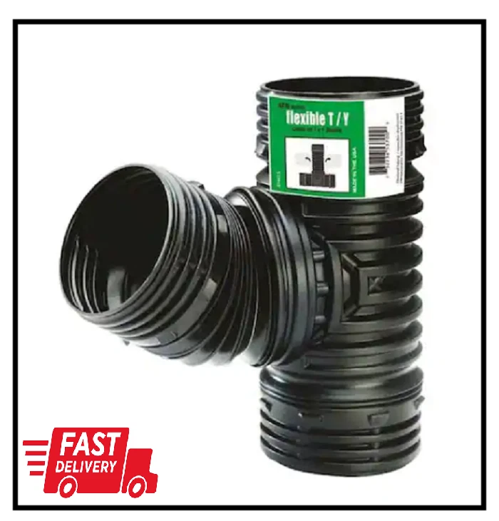AMERIMAX HOME PRODUCTS FLEX Drain 4 in. Copolymer DMV Flexible Tee/Wye