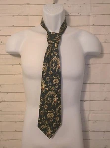 Men's Kai Long Floral Hand Made Silk Neck Tie, 4 X 58 - Picture 1 of 4