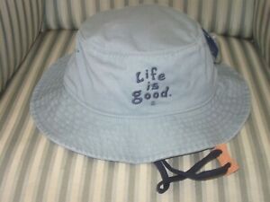 RARE! ...LIFE IS GOOD  BUCKET HAT..."LIG VINTAGE WORDMARK" .GREAT GIFT..(OS)