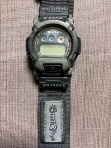 "AS IS" Vintage G-Shock Black Flys Army Navy Blue Black Cloth Band Japan Limited - Picture 1 of 5