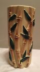 AMERICAN BISQUE POTTERY BAMBOO VASE