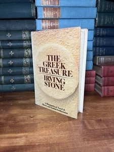 The Greek Treasure - Irving Stone 1st Ed HC Biographical Novel 1975 - Foto 1 di 22