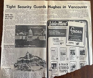 JOHN LENNON - DÓLARES DE PLATA - HOWARD HUGHES NEVADA PERIÓDICO ESTATAL 1972 - Imagen 1 de 9