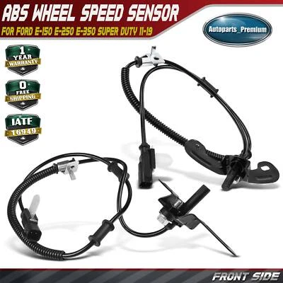 2x Front ABS Wheel Speed Sensor for Ford E-150 E-250 E-350 Super Duty 2011-2019 - Image 1 of 4