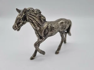 Scultura Cavallo trottolante in argento 800 / 390 grammi - Foto 1 di 4